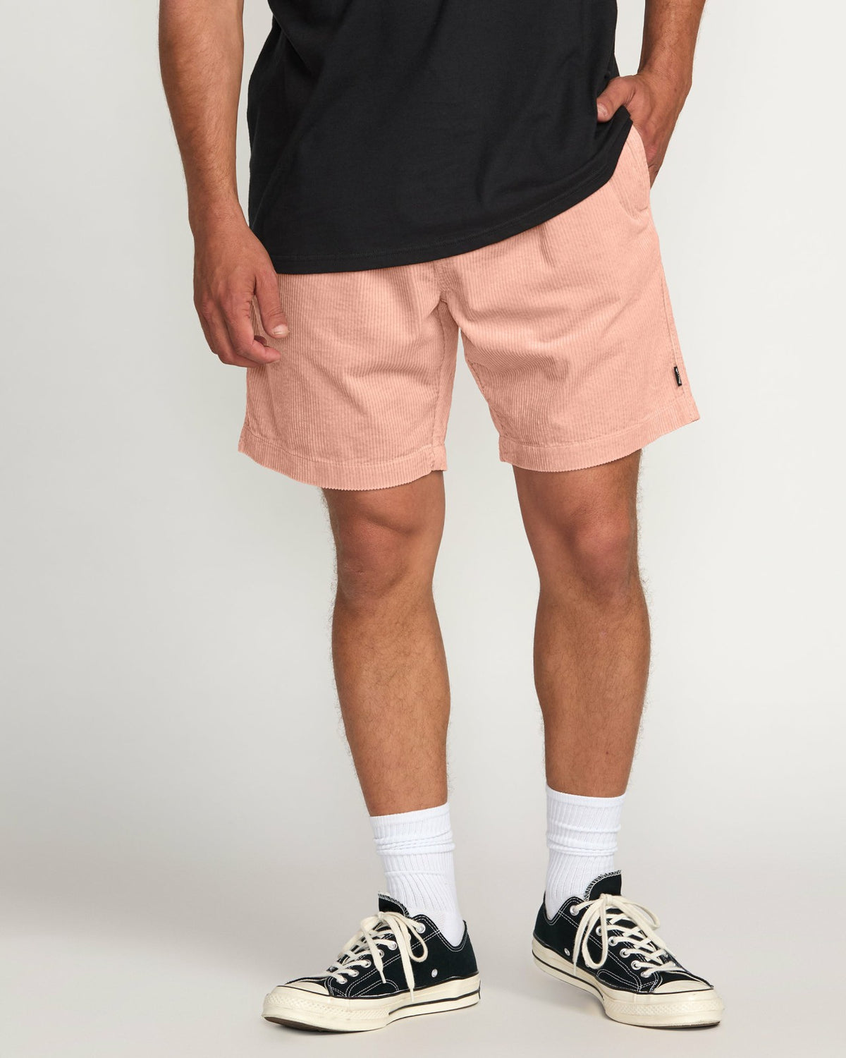 Larry Laybacks 19" Cord Shorts - Dusty Pink