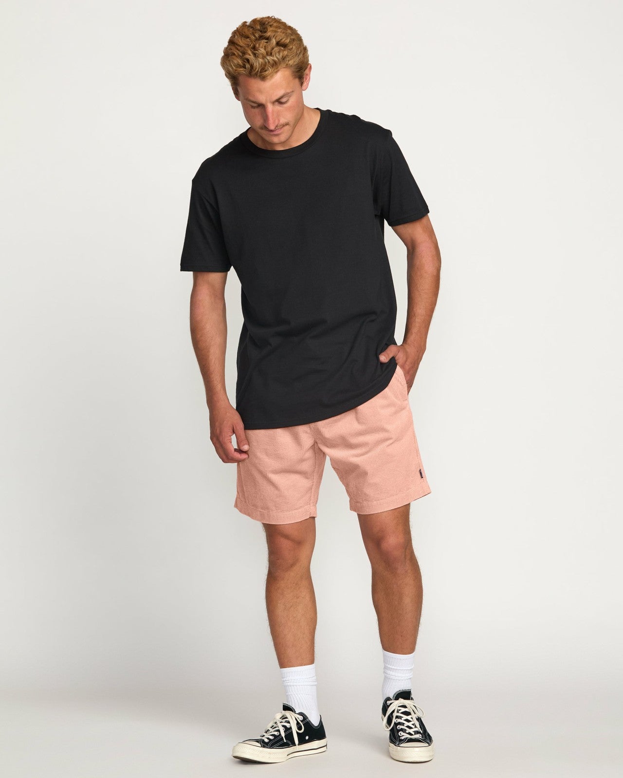 Larry Laybacks 19" Cord Shorts - Dusty Pink