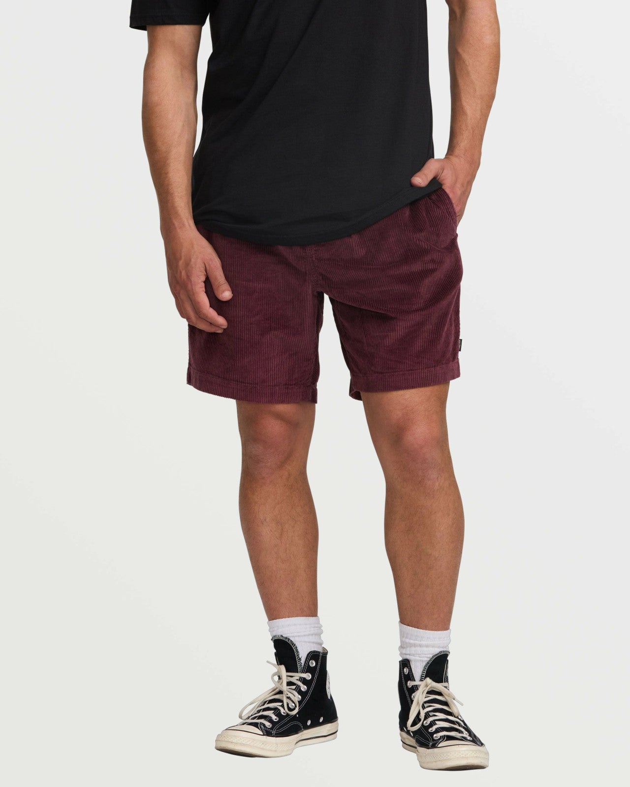 Larry Laybacks 19" Cord Shorts - Plum
