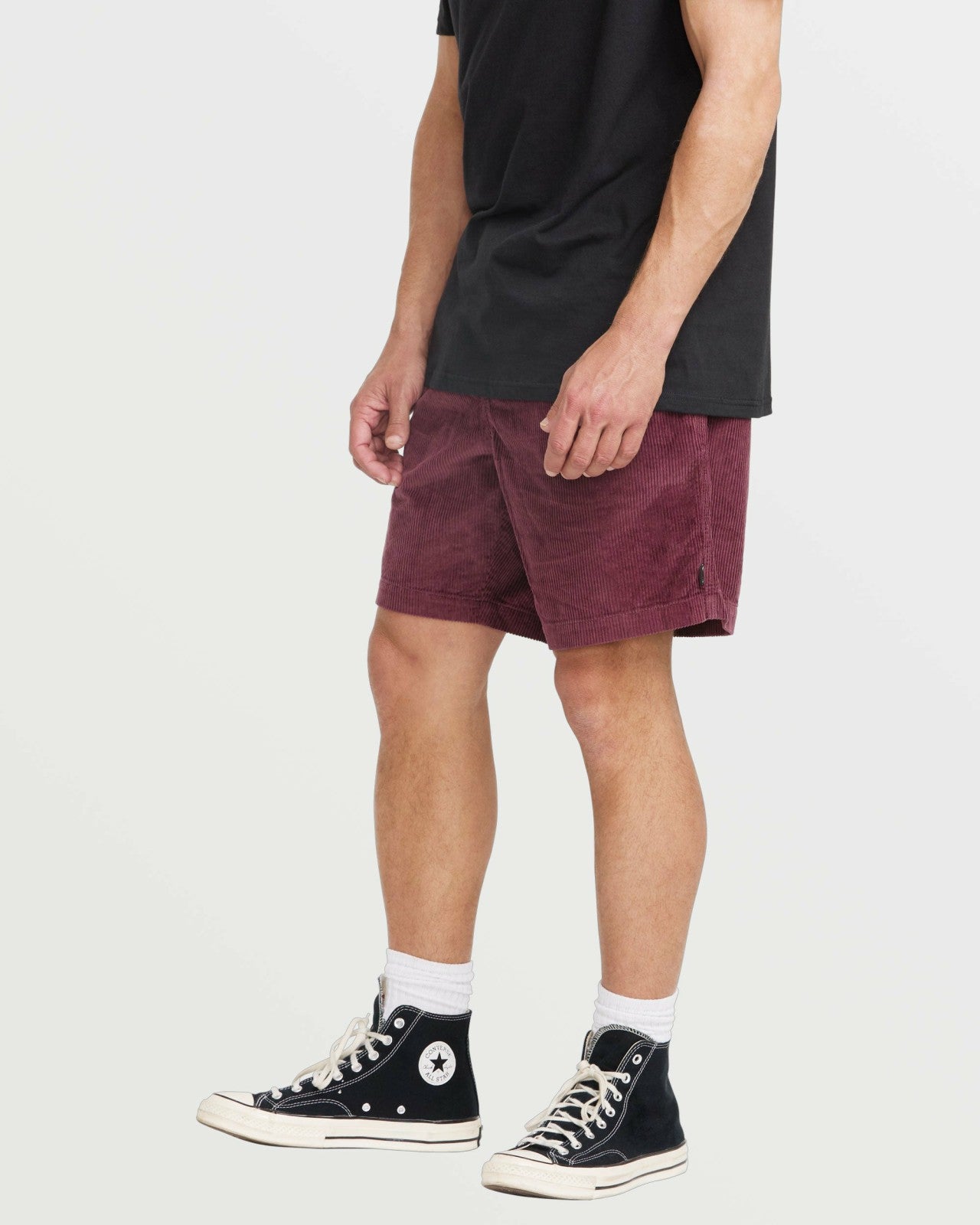 Larry Laybacks 19" Cord Shorts - Plum