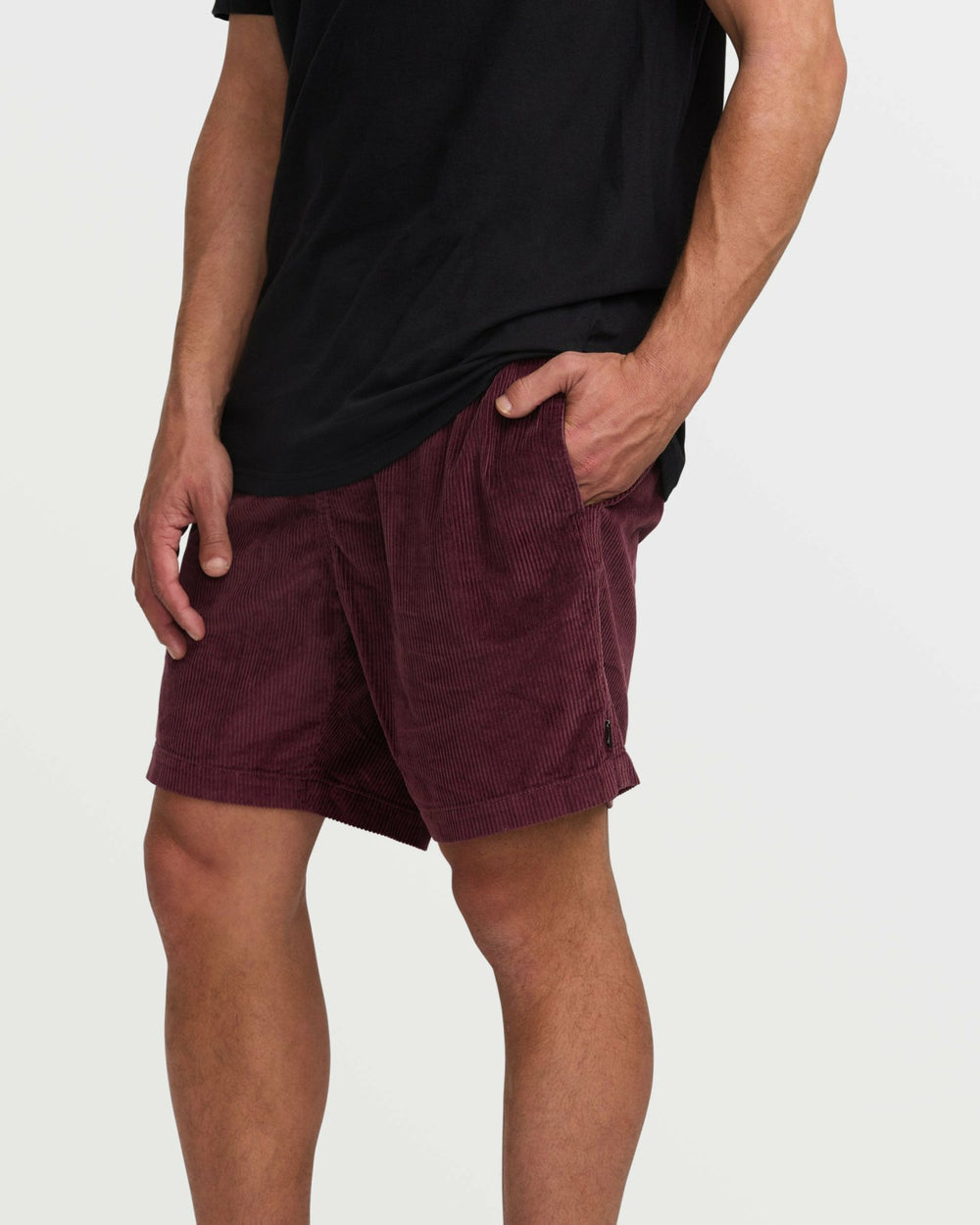 Larry Laybacks 19" Cord Shorts - Plum