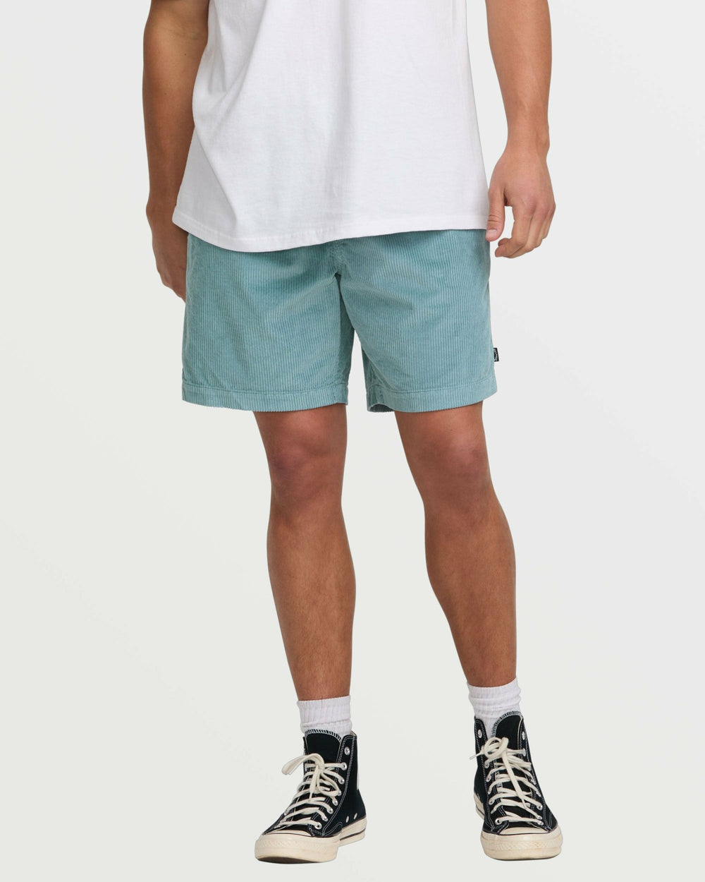 Larry Laybacks 19" Cord Shorts - Washed Blue