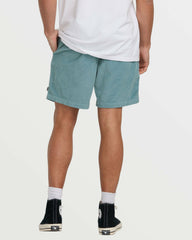 Larry Laybacks 19" Cord Shorts - Washed Blue