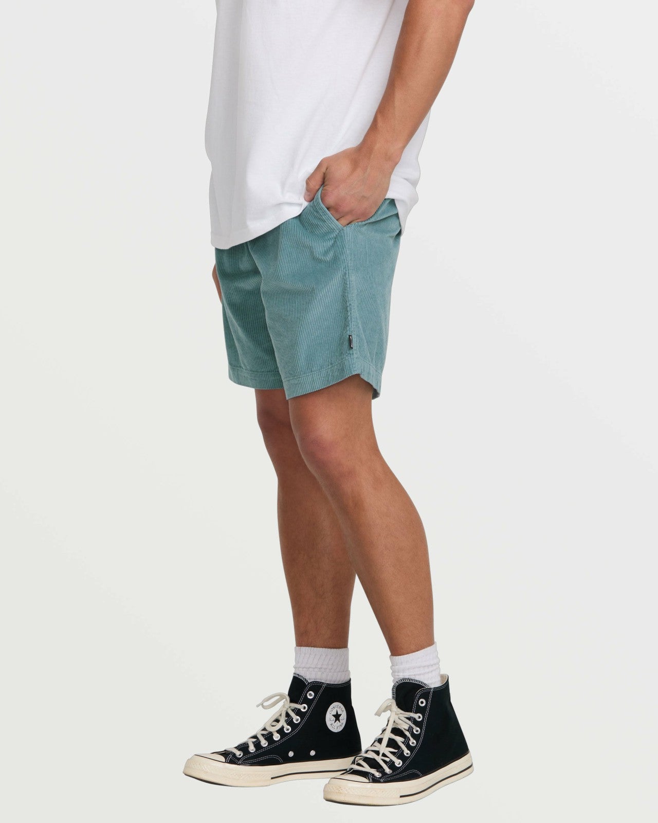Larry Laybacks 19" Cord Shorts - Washed Blue