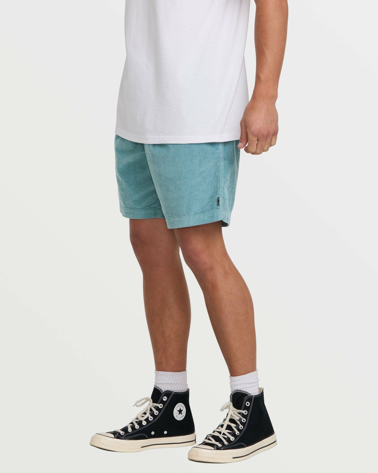 Larry Laybacks 19" Cord Shorts - Washed Blue