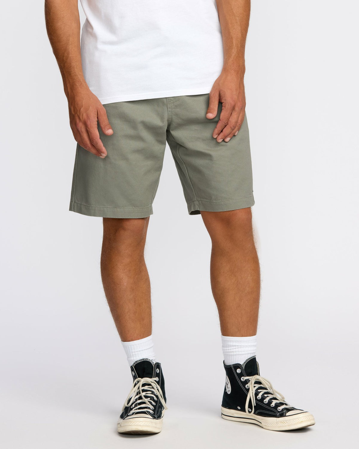 Larry Laybacks 19" Twill Shorts - Green Ash