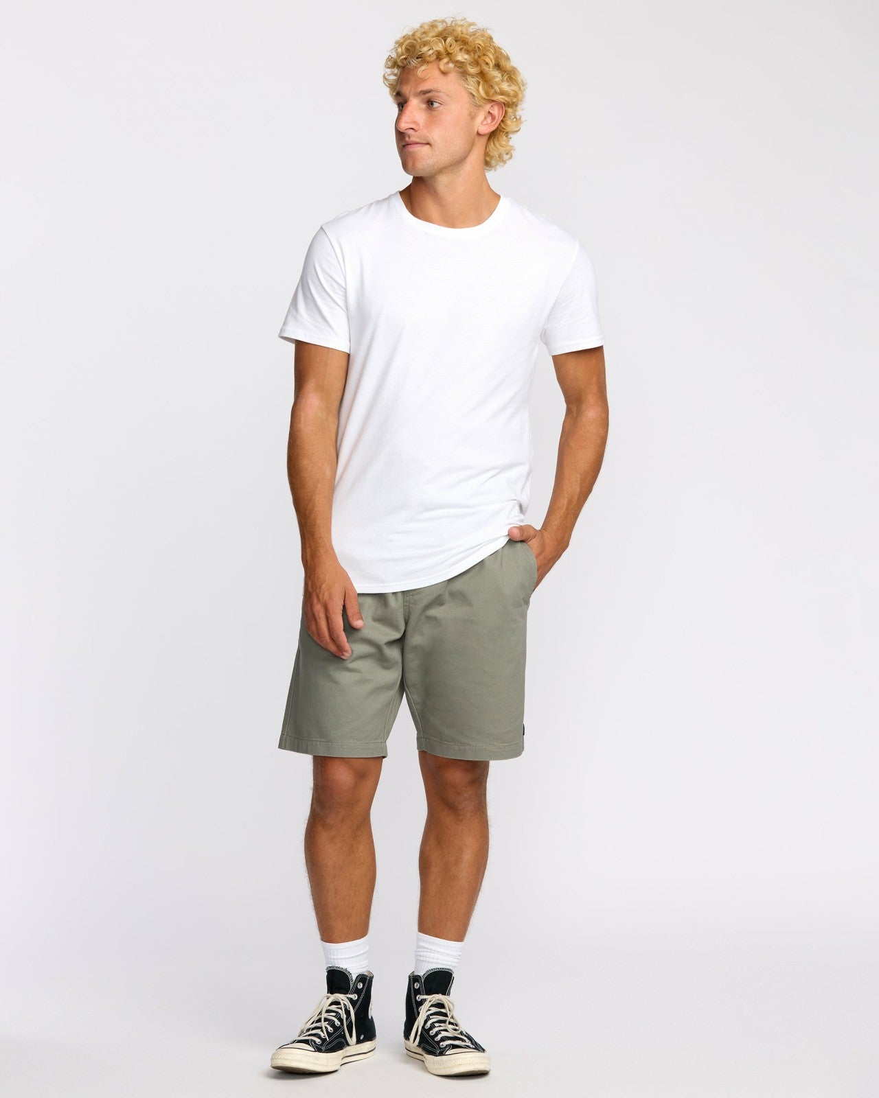 Larry Laybacks 19" Twill Shorts - Green Ash