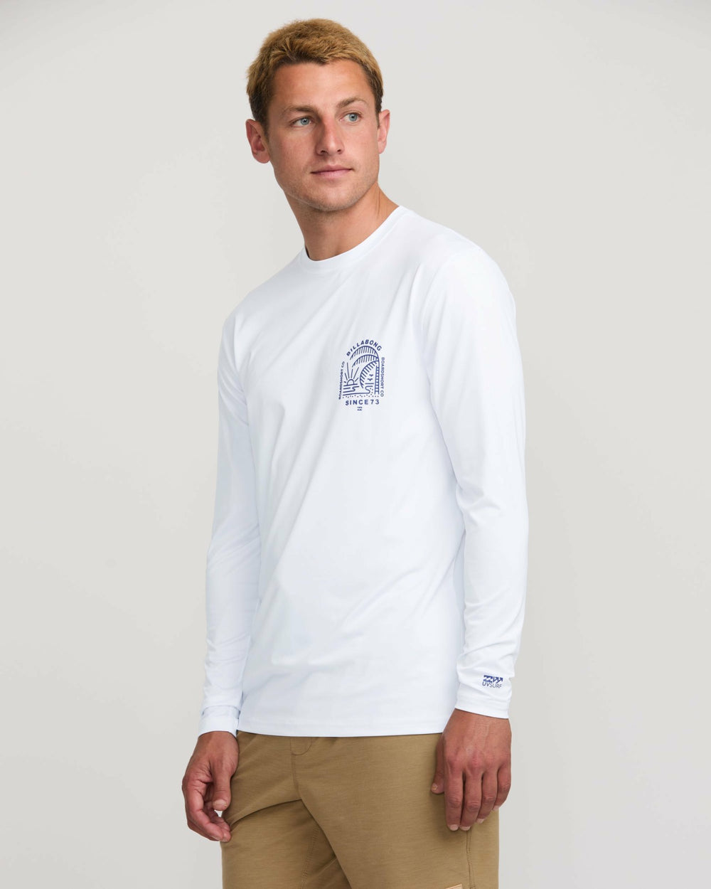 Last Night Loose Fit Long Sleeve Surf Tee - White