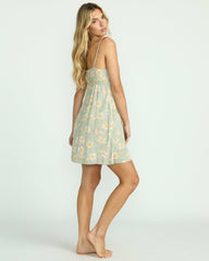 Last Sunset Mini Dress - Pistachio