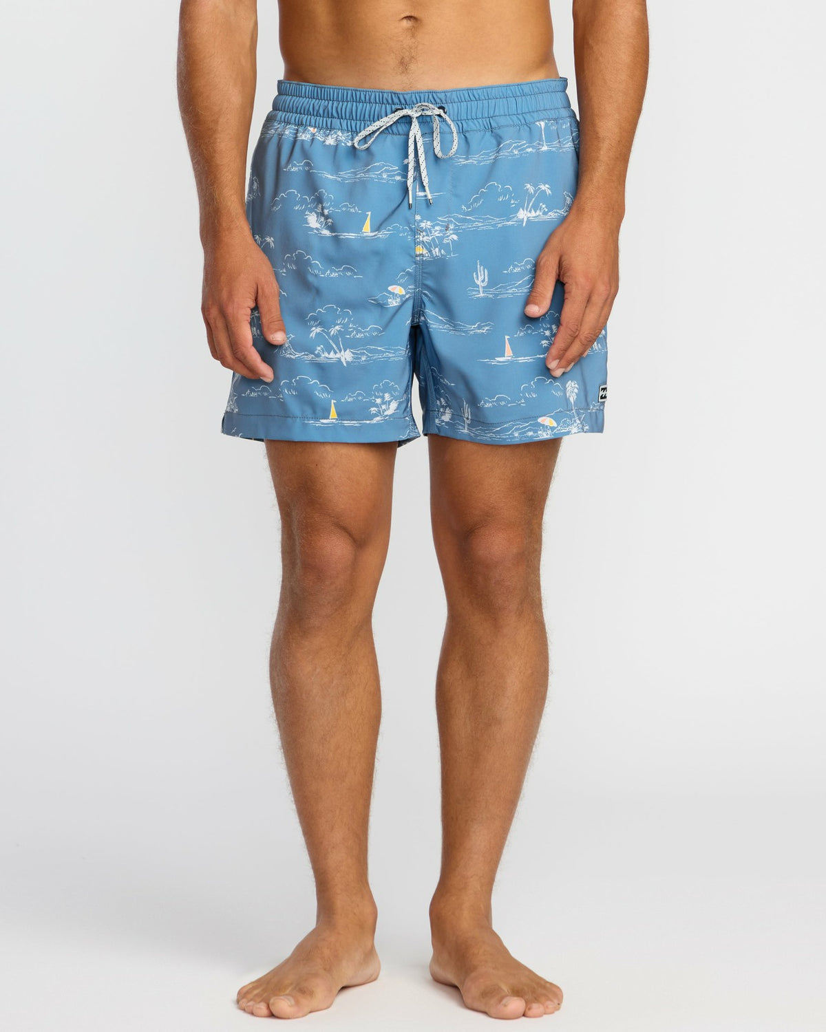 Lineup Laybacks 16" Trunks - Steel Blue