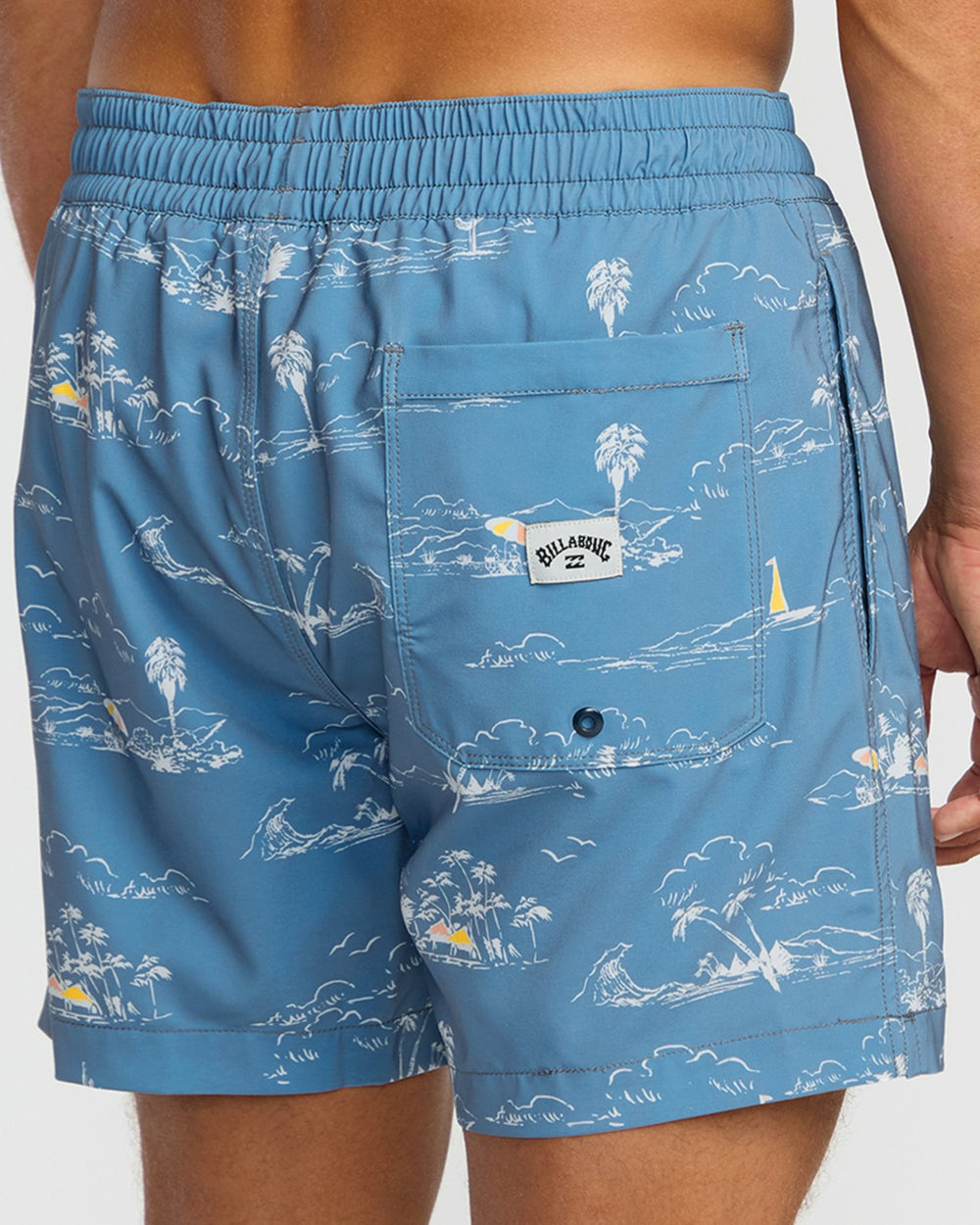 Lineup Laybacks 16" Trunks - Steel Blue