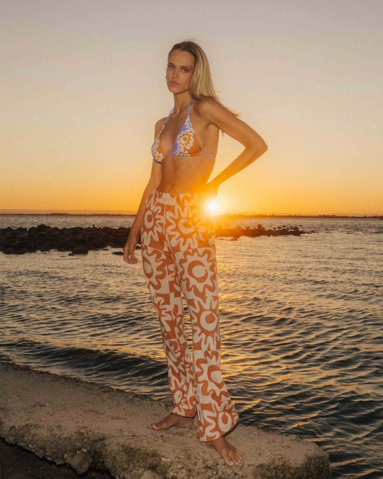 Lost Waves Knit Pants - Sunburnt