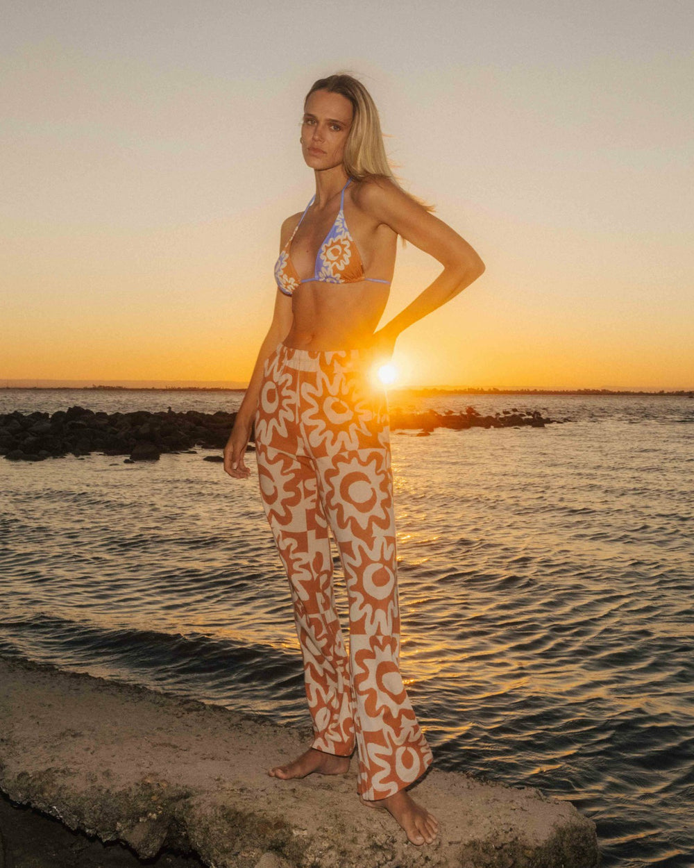 Lost Waves Knit Pants - Sunburnt