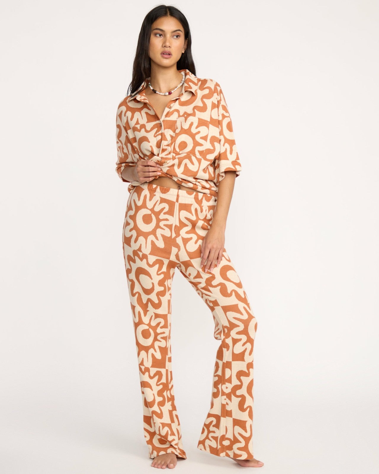 Lost Waves Knit Pants - Sunburnt