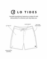 Lowers Lo Tide 19" Boardshorts - Mist Green