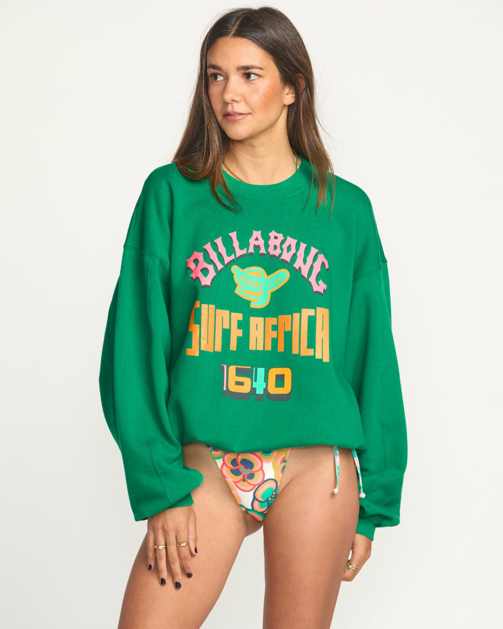 Billabong x Mami Wata Kendal Crewneck Sweatshirt - Emerald Green