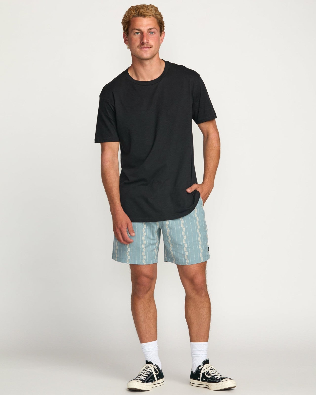 Mario Jacquard Shorts - Cosmic Blue