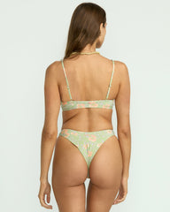 More To Sea Cami Plunge Bikini Top - Pistachio