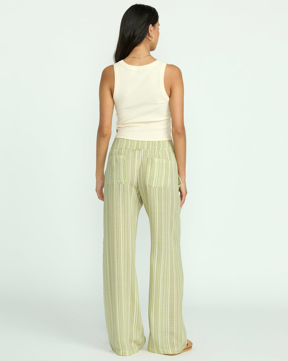 New Waves 2 Elastic Waist Pants - Avocado