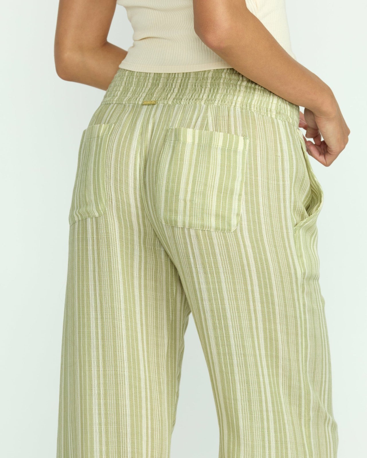 New Waves 2 Elastic Waist Pants - Avocado