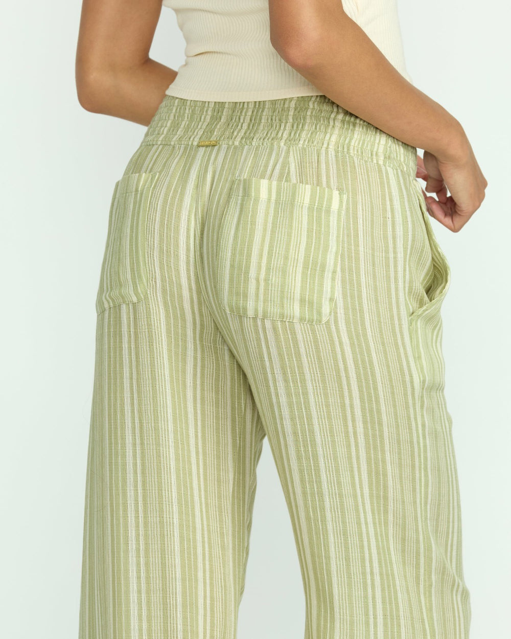 New Waves 2 Elastic Waist Pants - Avocado