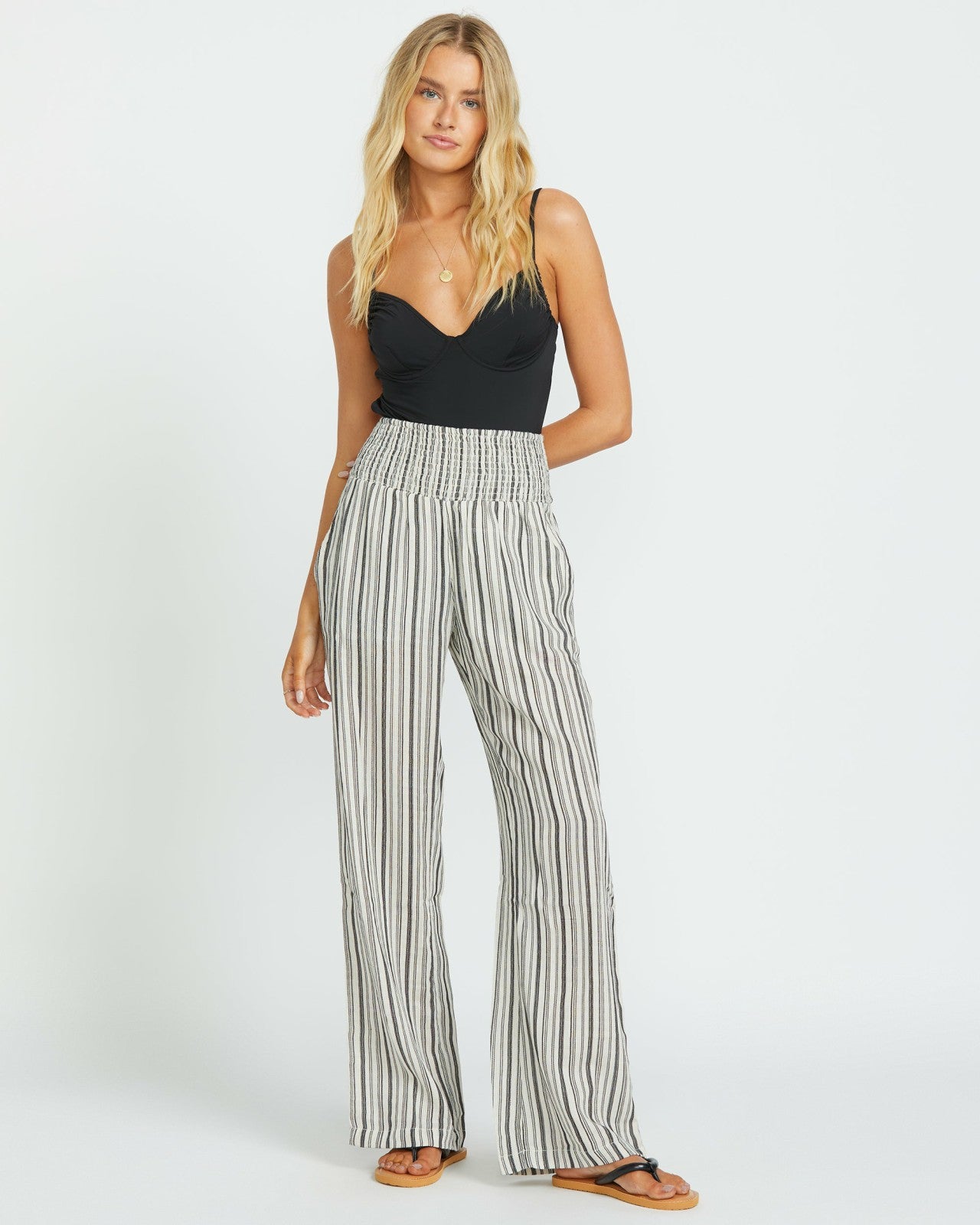 New Waves 2 Elastic Waist Pants - Black Pebble