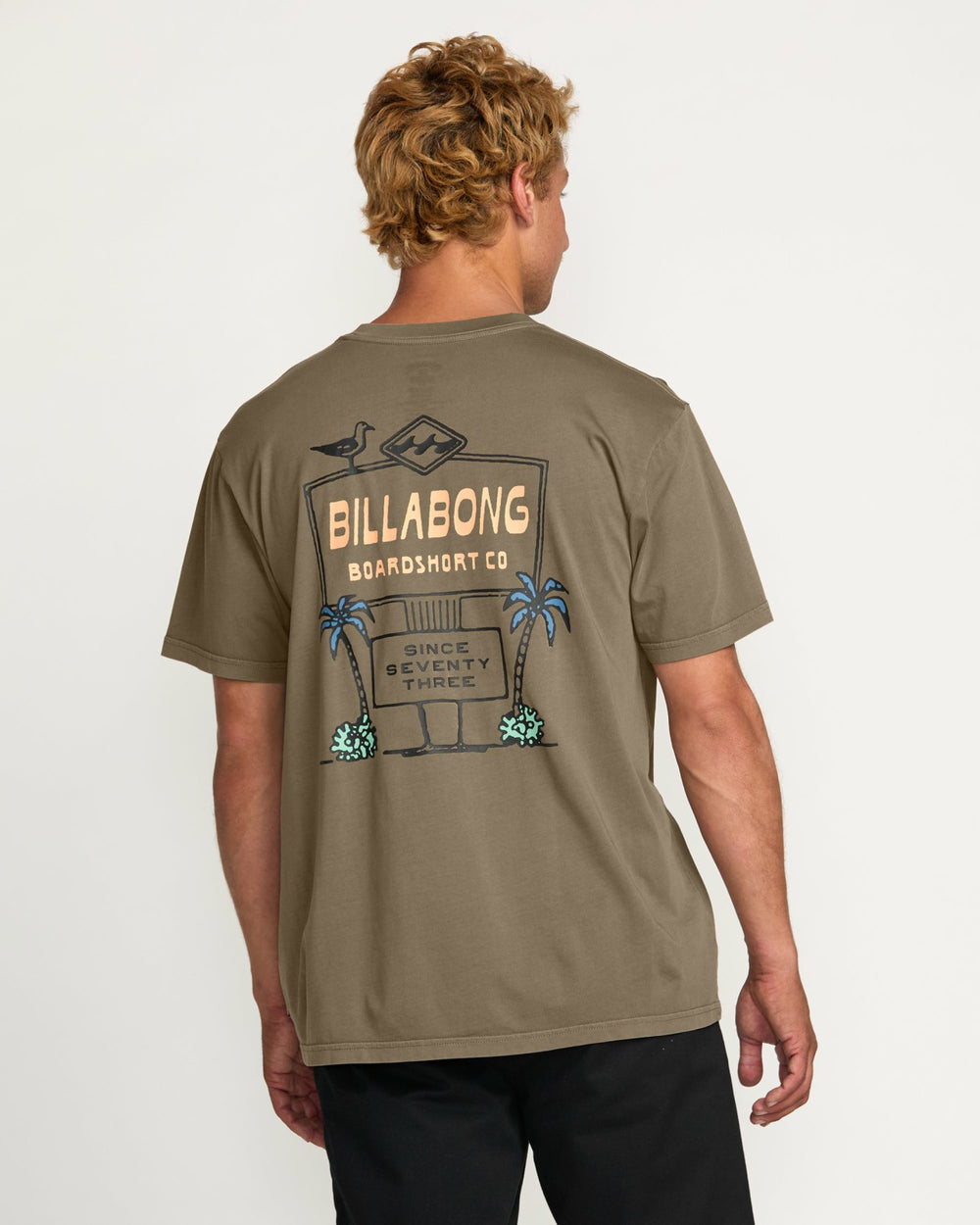 No Vacancy Premium Wave Wash Tee - Brown