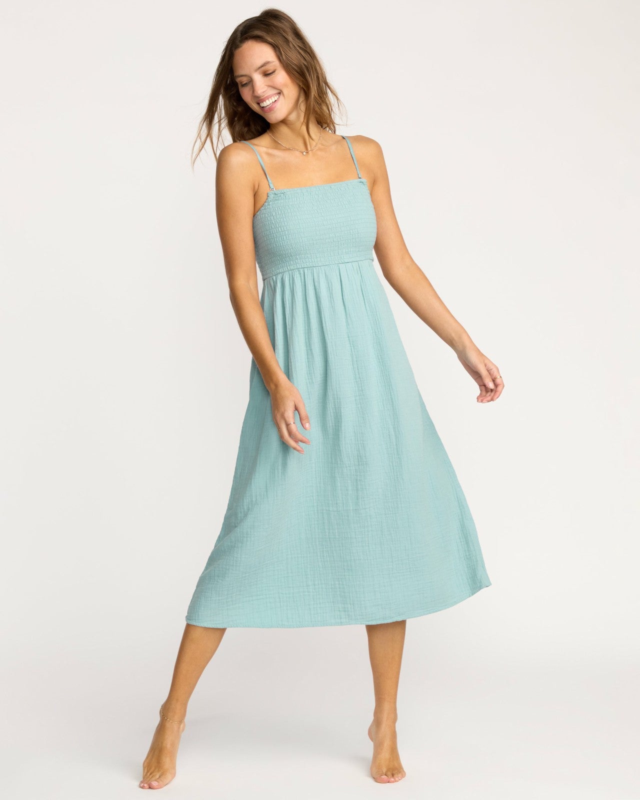 Off The Coast Dress - Blue Fog