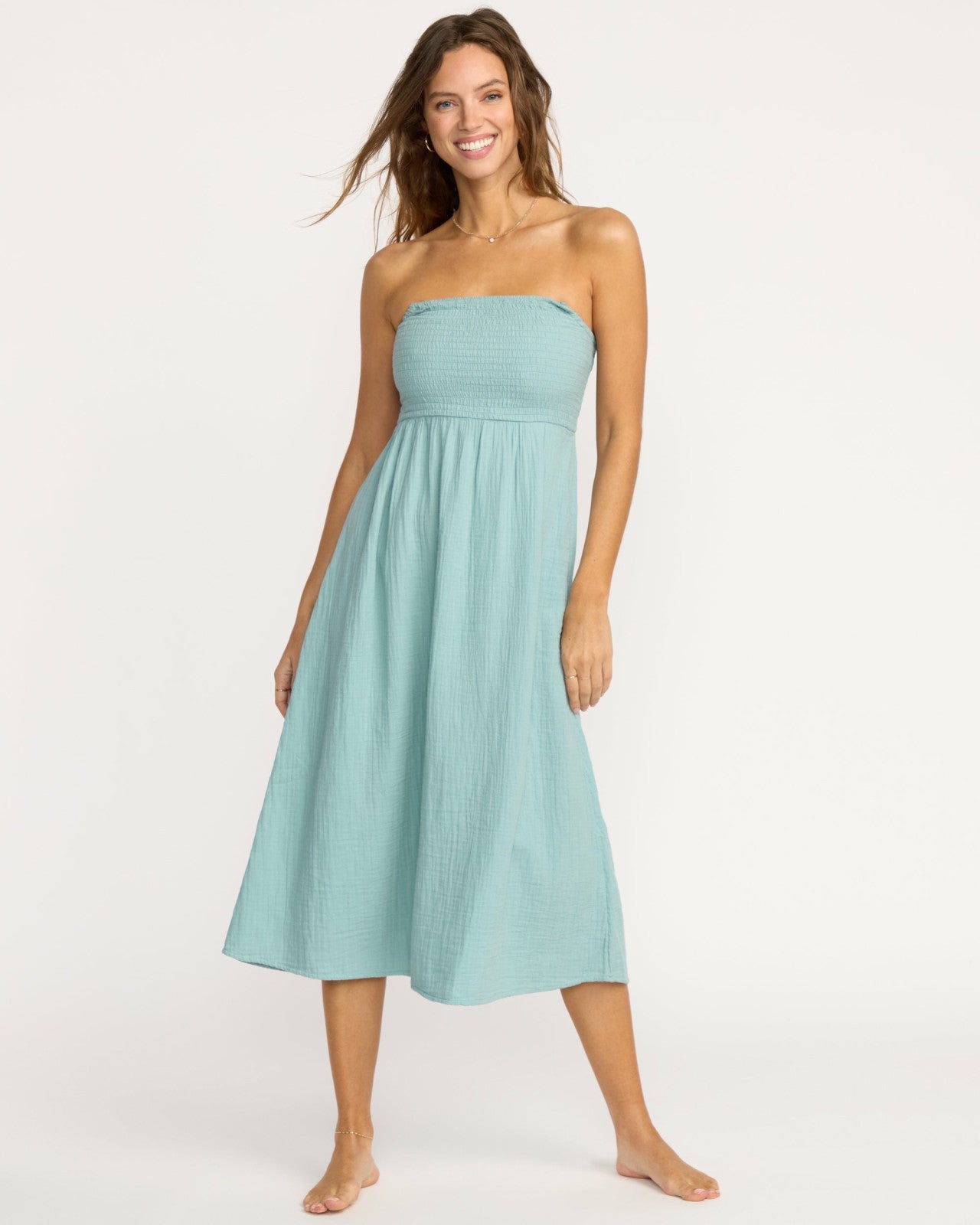 Off The Coast Dress - Blue Fog