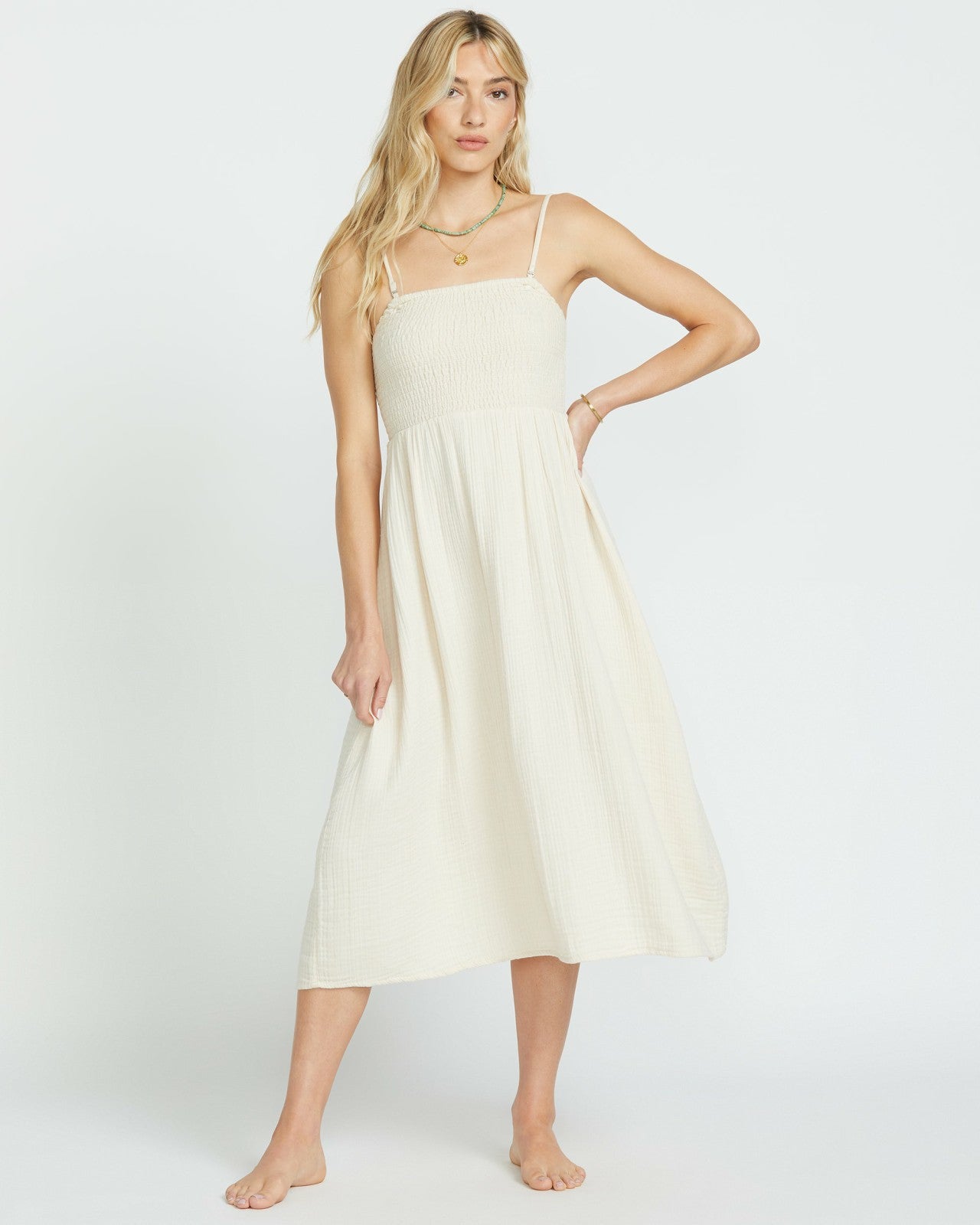 Off The Coast Dress - Whitecap