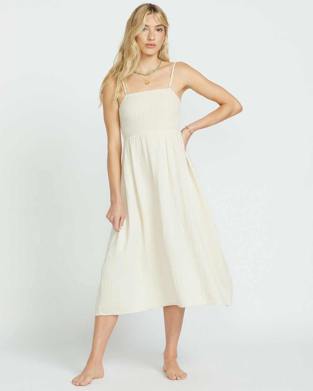 Off The Coast Dress - Whitecap