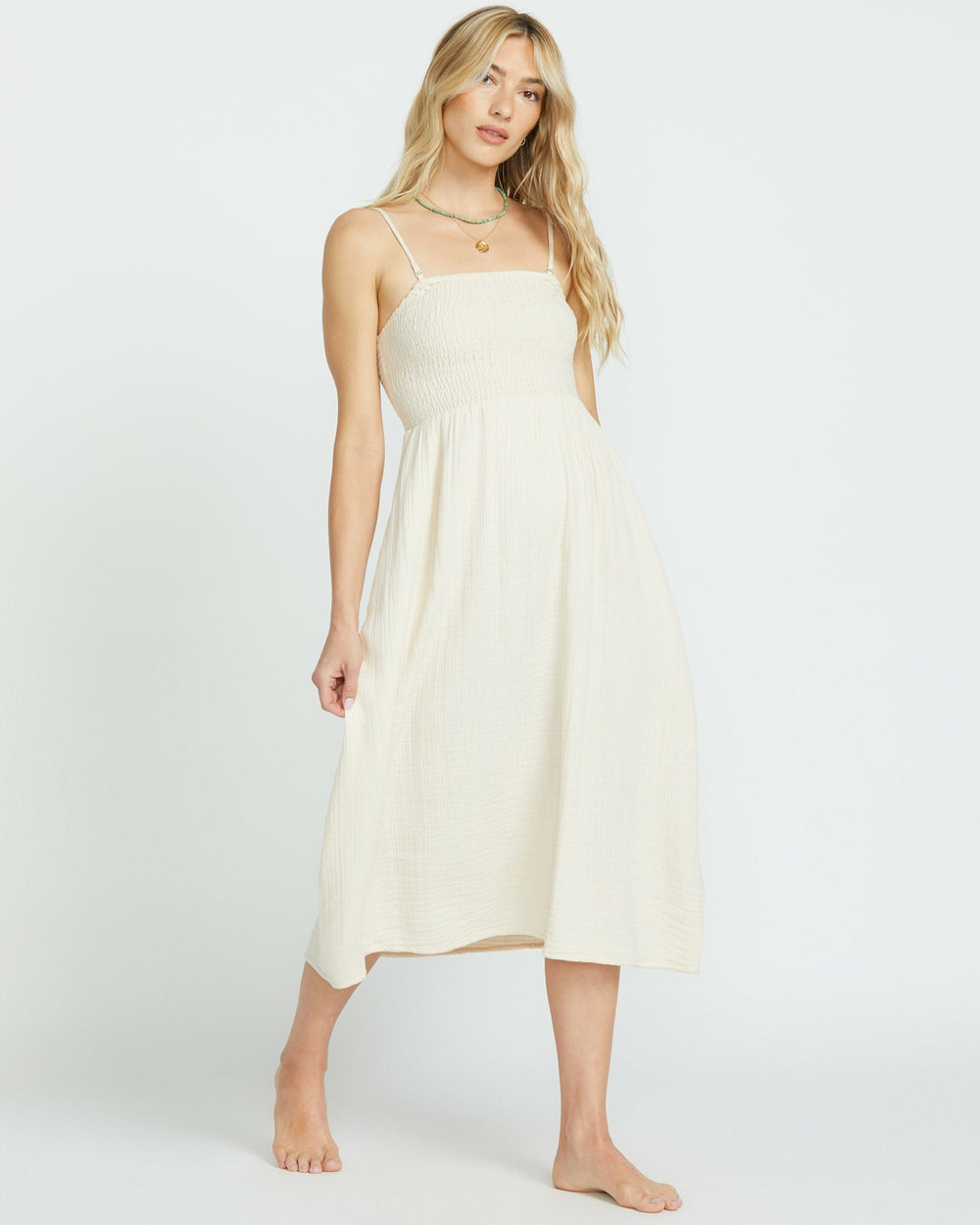 Off The Coast Dress - Whitecap