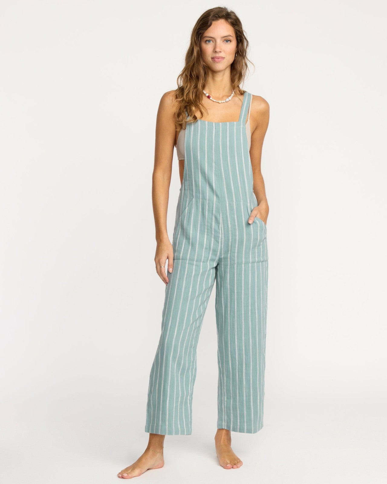 Pacific Time Jumpsuit - Blue Fog