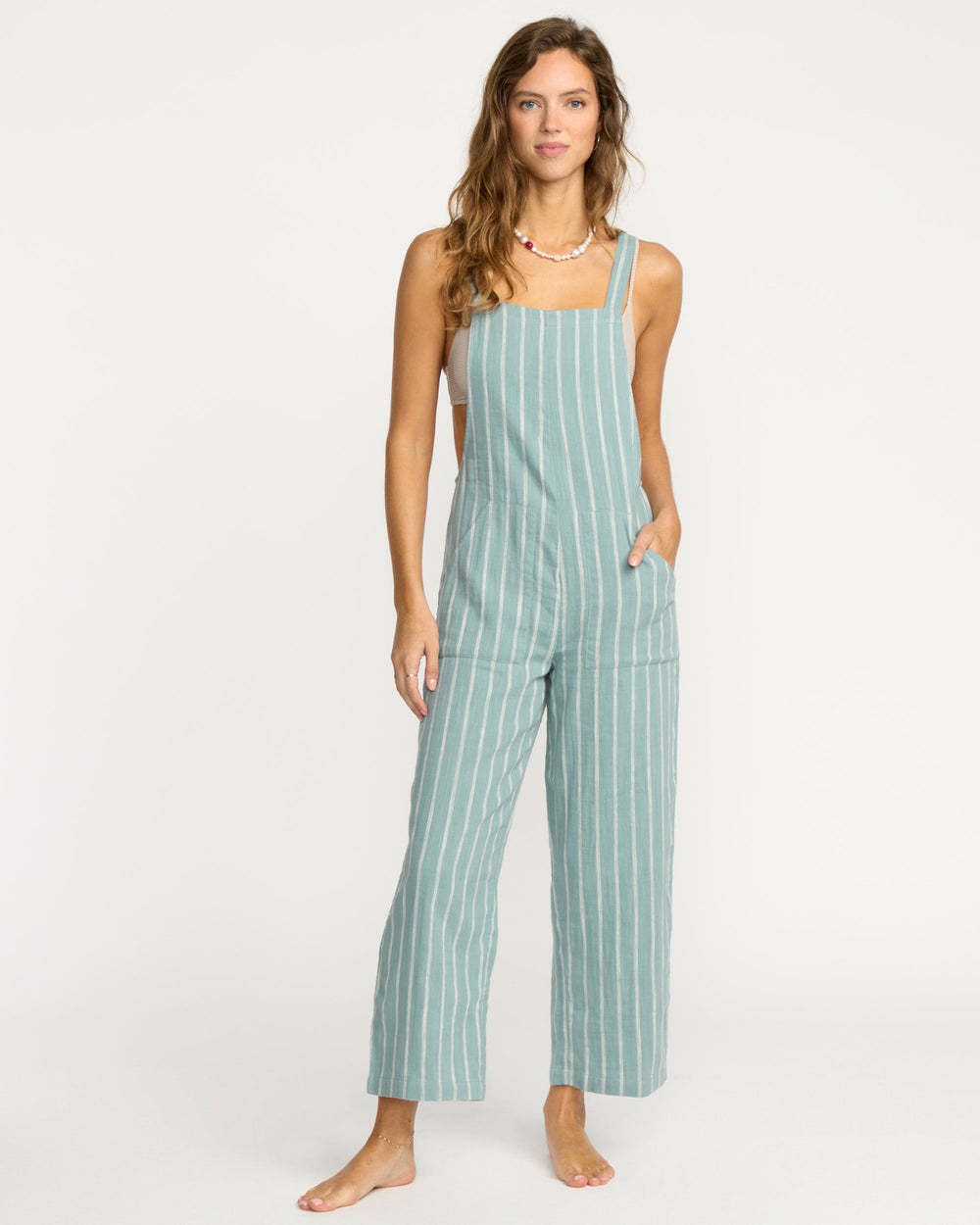 Pacific Time Jumpsuit - Blue Fog