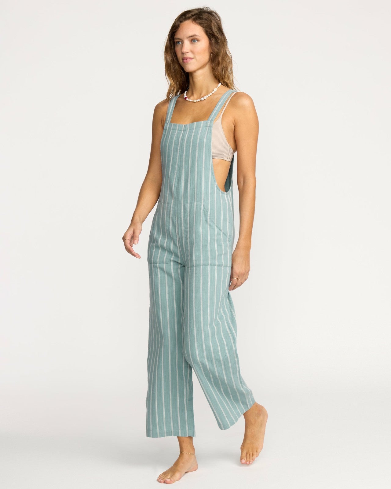 Pacific Time Jumpsuit - Blue Fog