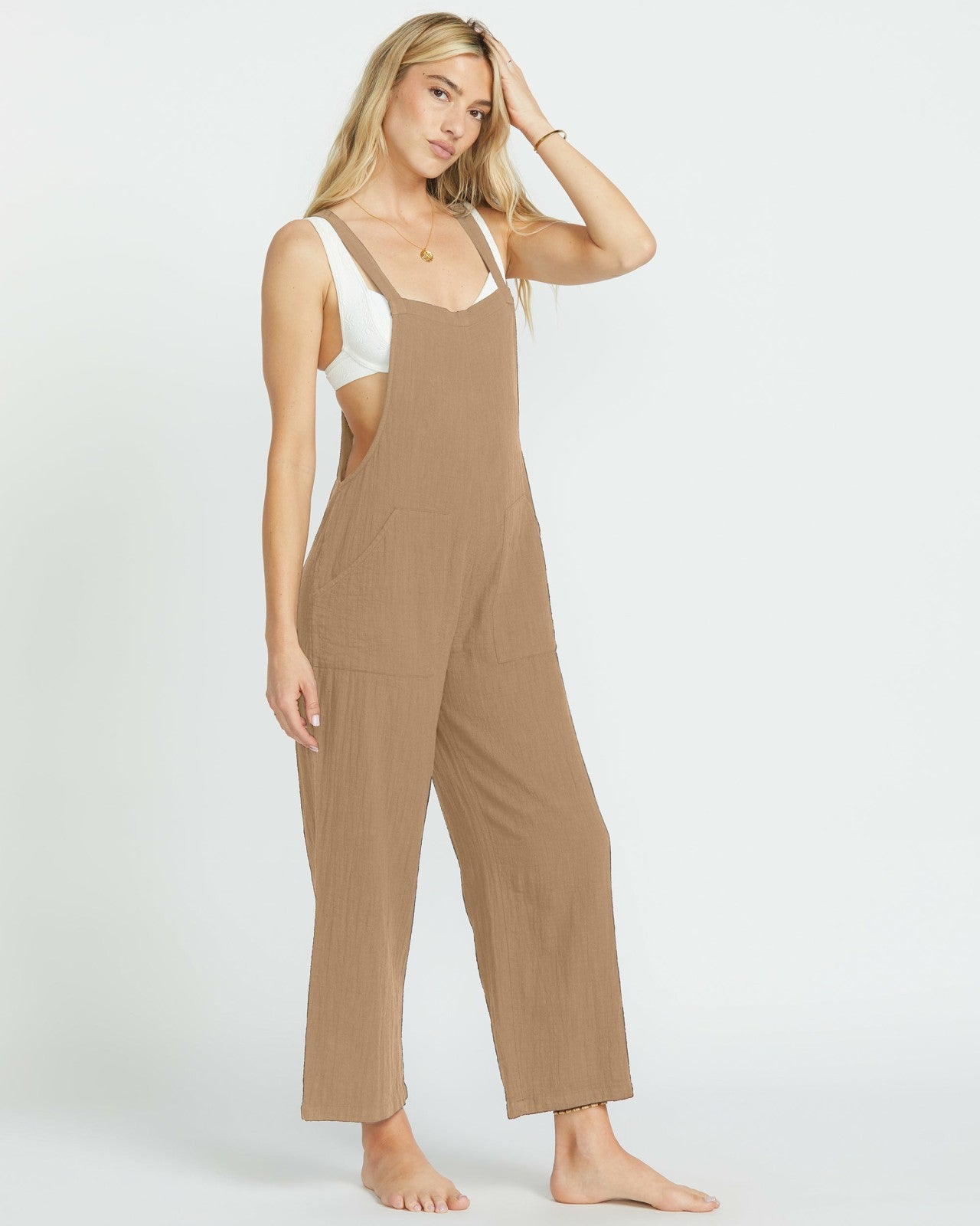 Pacific Time Jumpsuit - Khaki