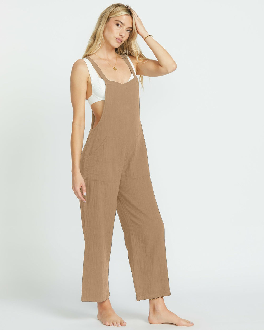 Pacific Time Jumpsuit - Khaki
