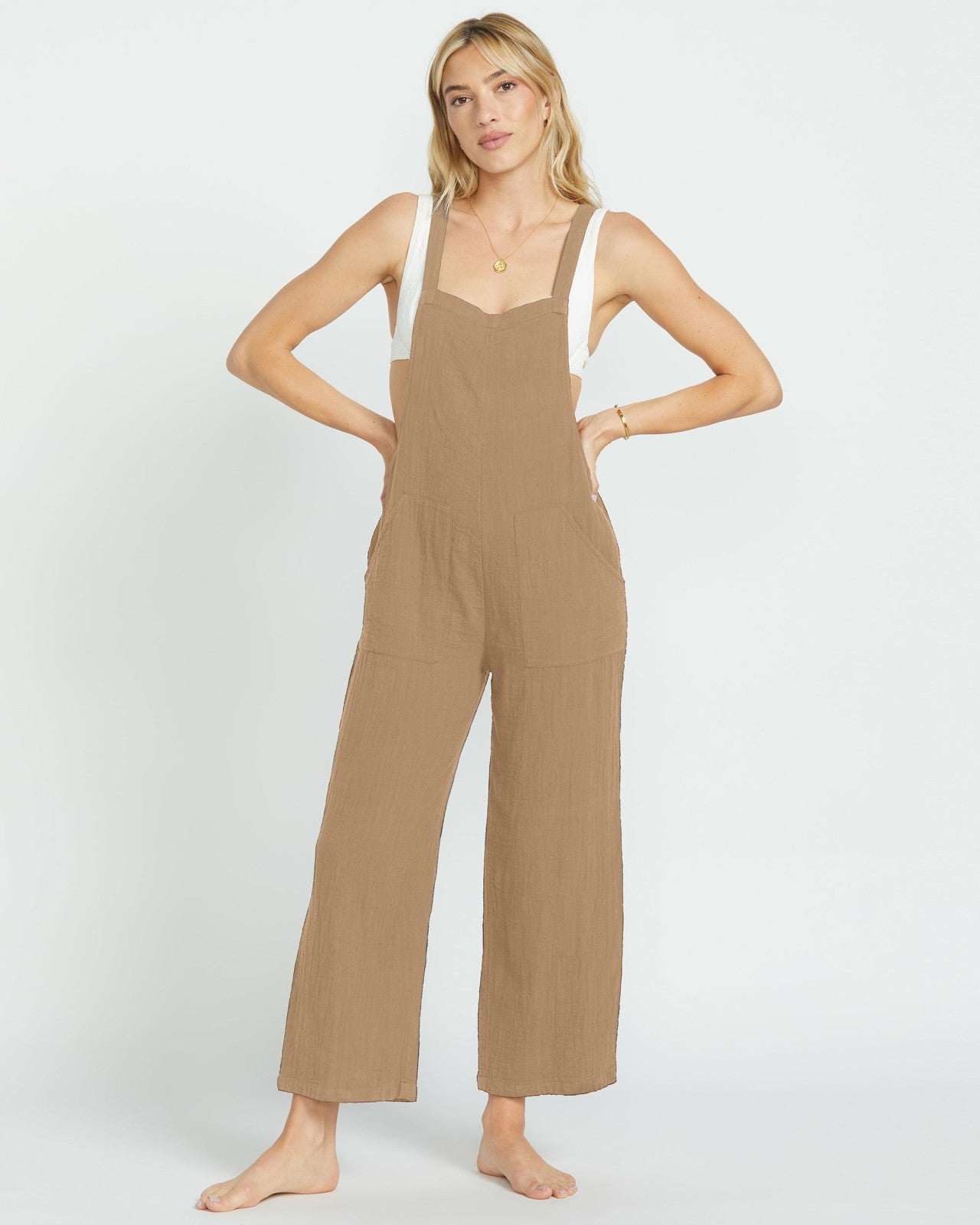 Pacific Time Jumpsuit - Khaki