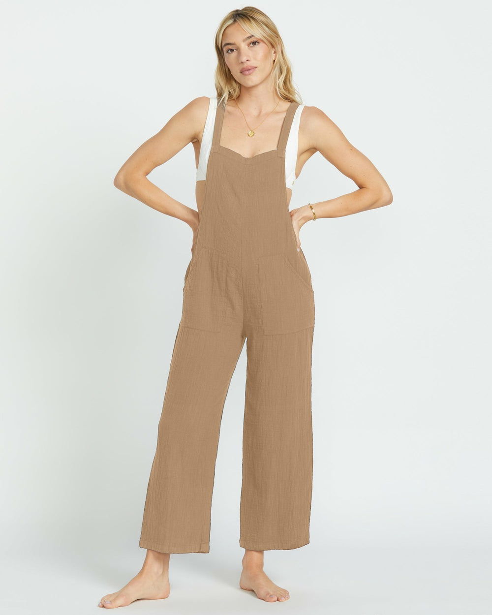 Pacific Time Jumpsuit - Khaki