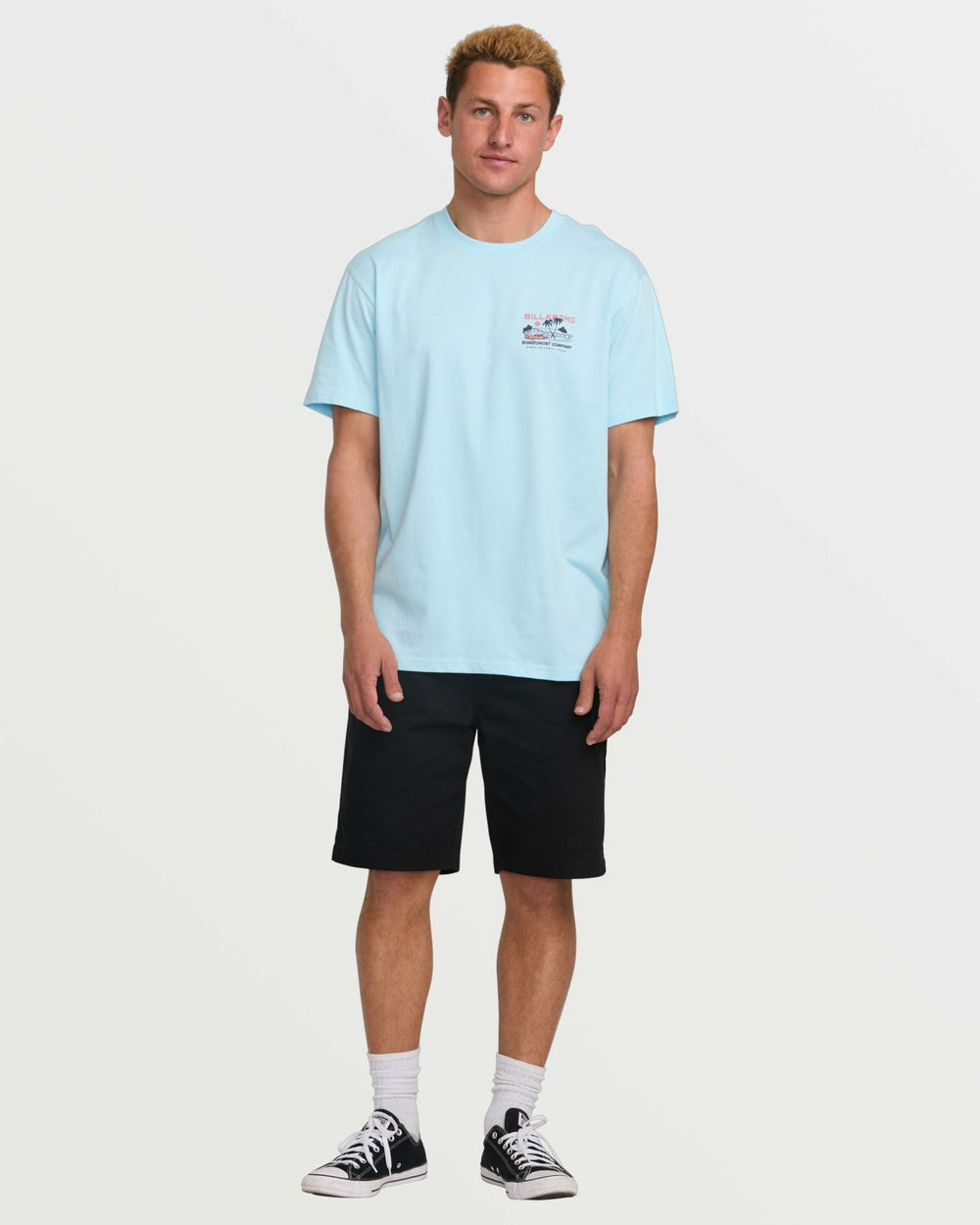 Palm Springs Premium Tee - Coastal Blue