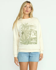 Paradise Awaits Crewneck Sweatshirt - Whitecap