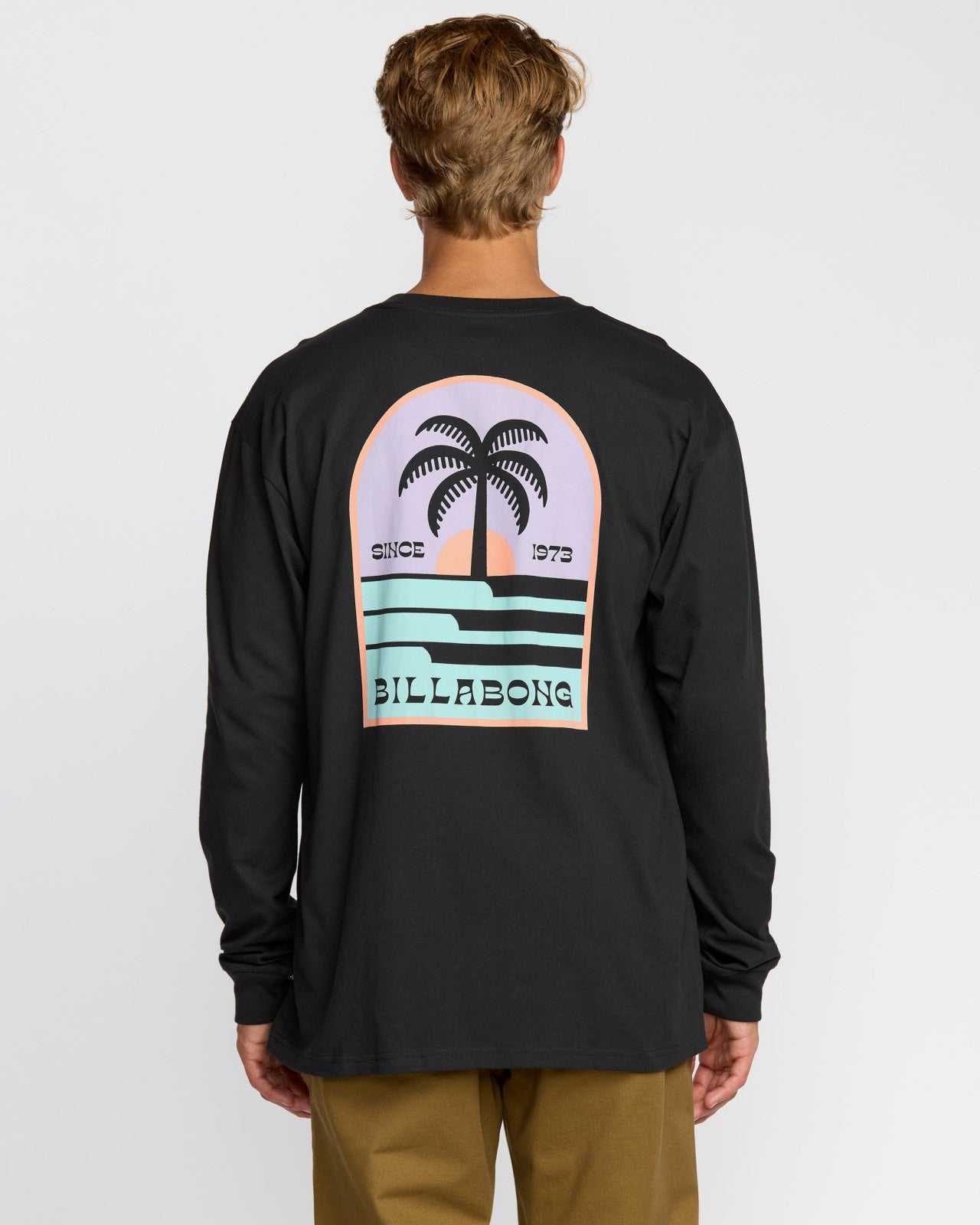 Portal Regular Long Sleeve T-Shirt - Washed Black