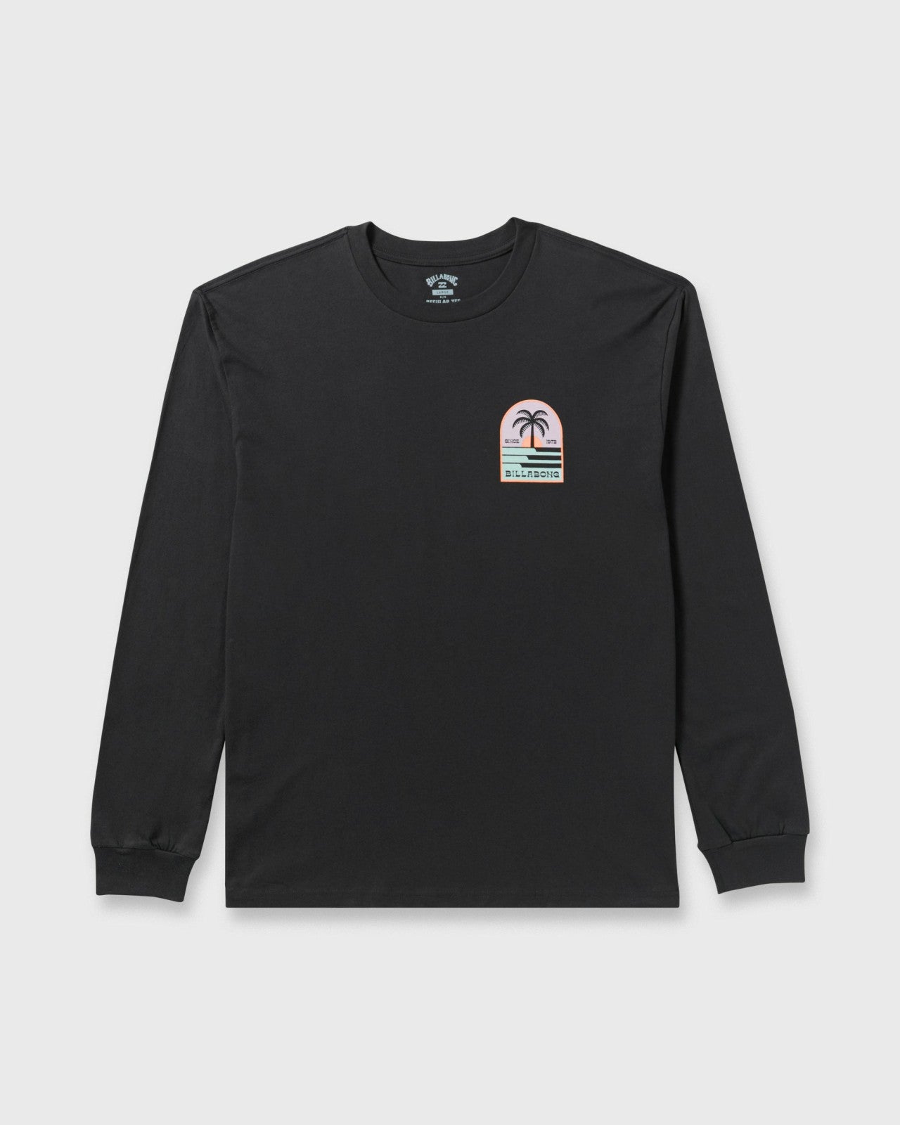 Portal Regular Long Sleeve T-Shirt - Washed Black