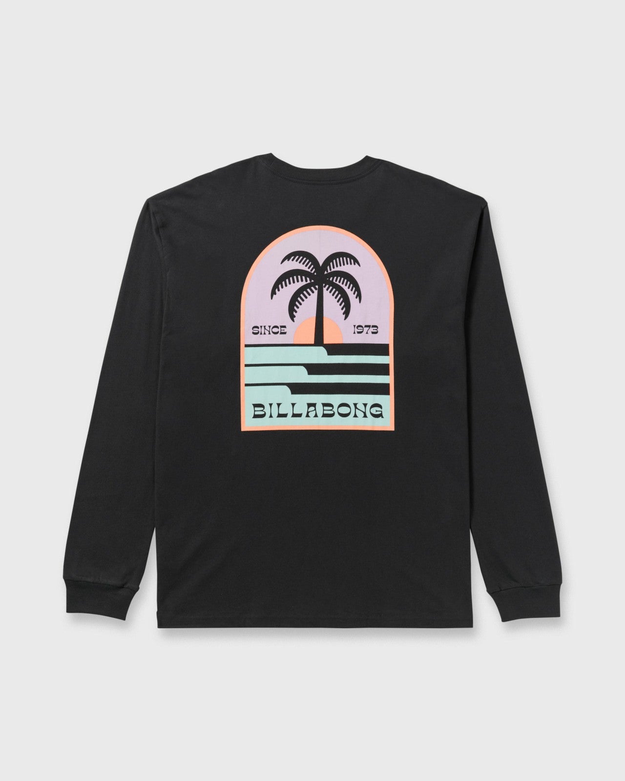 Portal Regular Long Sleeve T-Shirt - Washed Black