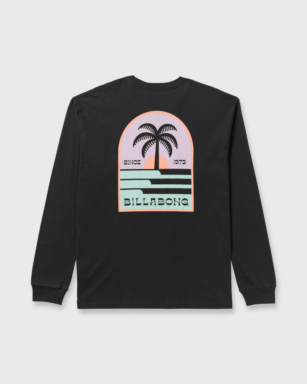 Portal Regular Long Sleeve T-Shirt - Washed Black