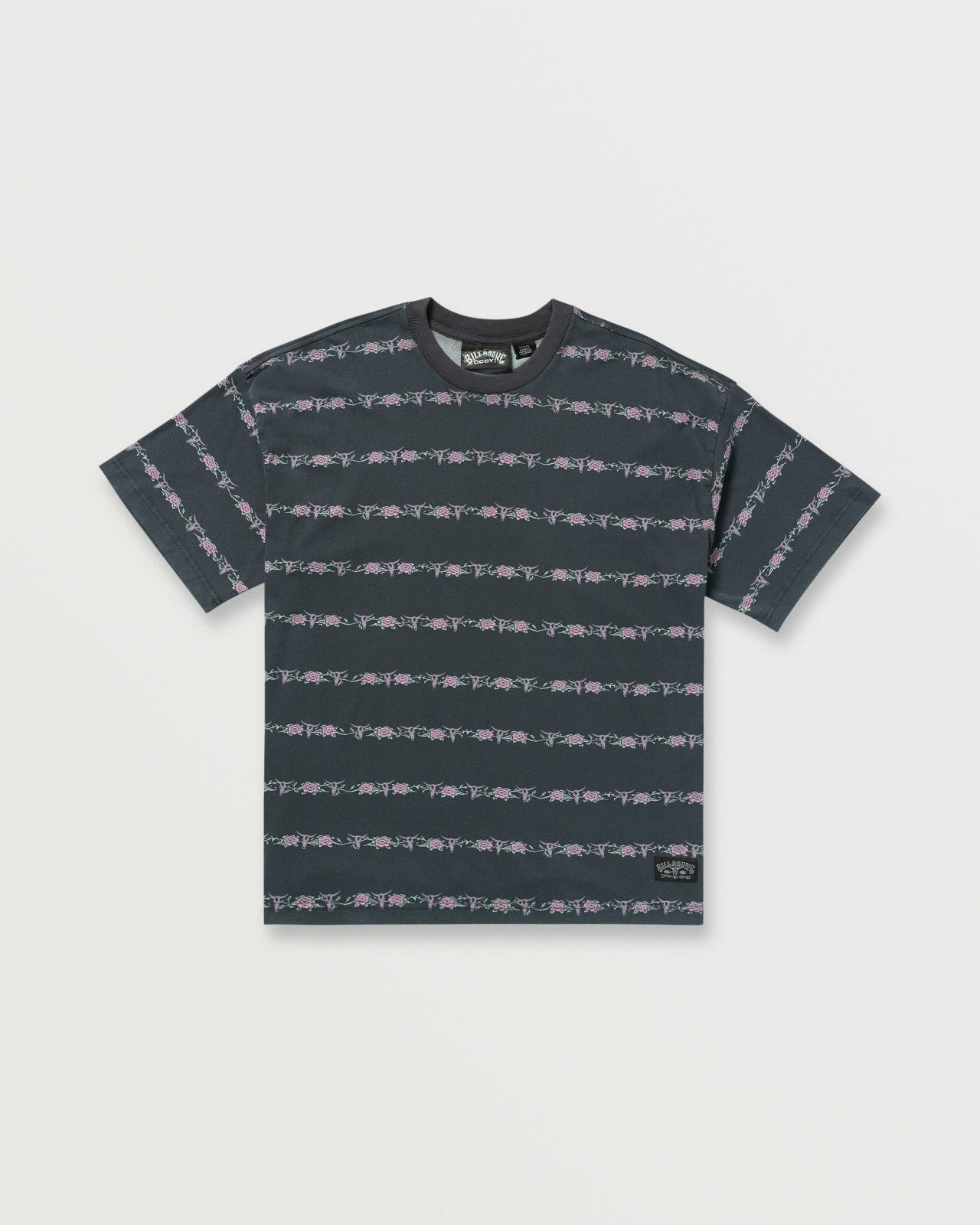 Raging Bull Stripe Tee - Washed Black