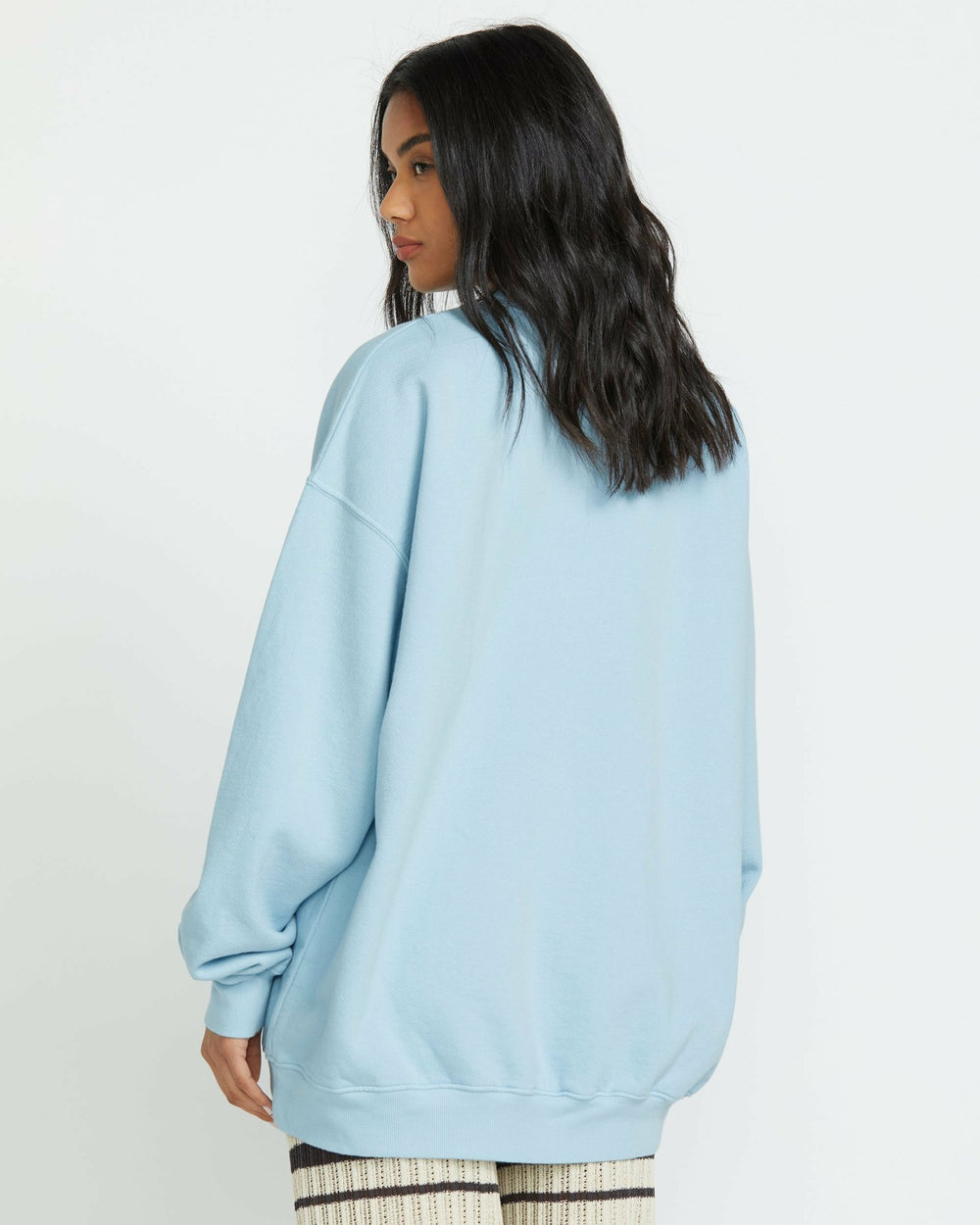 Ride In Crew Sweatshirt - Washed Chambray