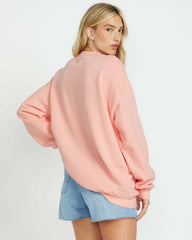 Ride In Crew Sweatshirt - Peach Kiss