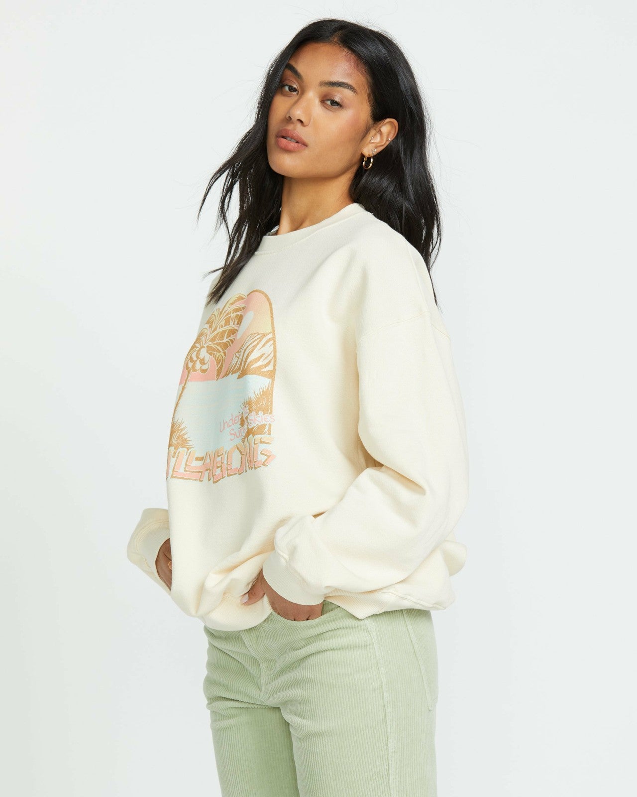 Ride In Crew Sweatshirt - Whitecap1