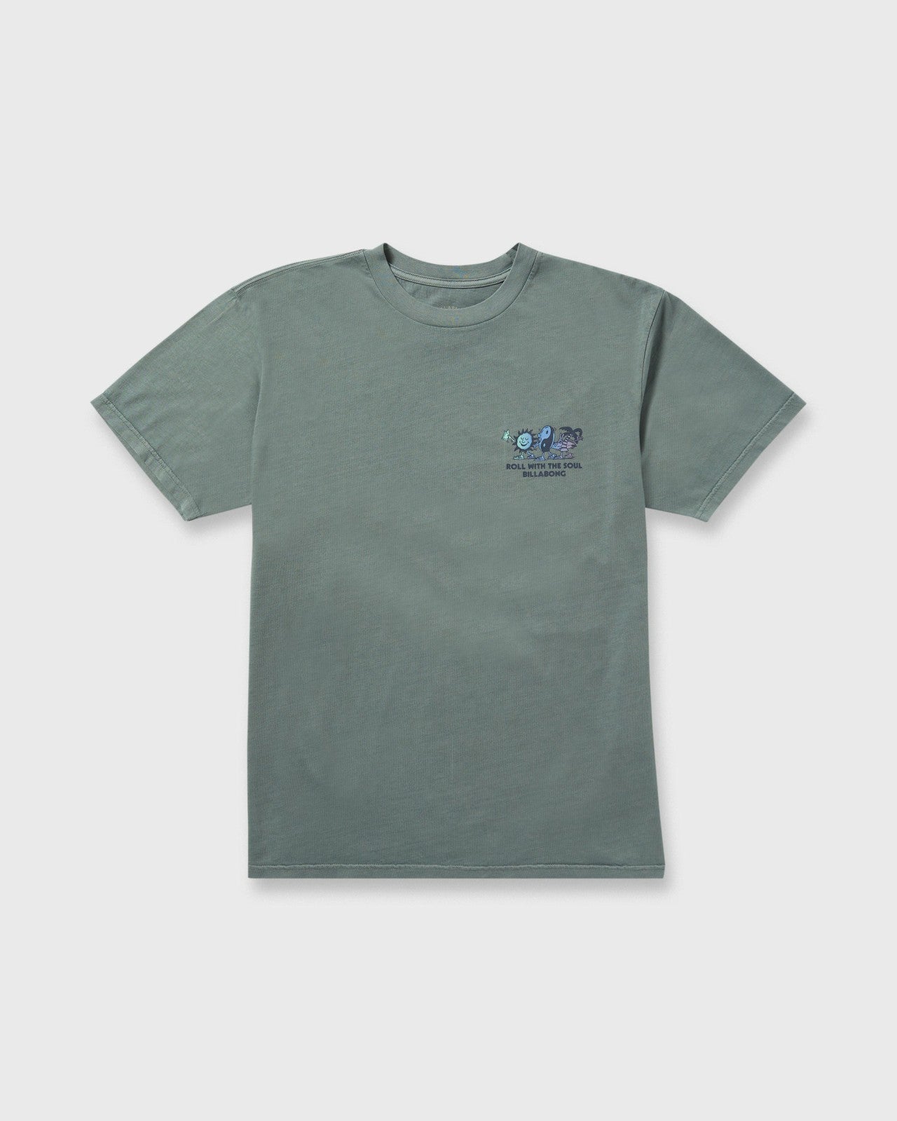 Roll Premium Wave Wash Short Sleeve Tee - Dark Slate